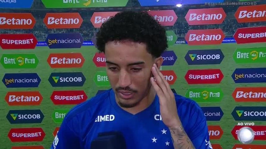 Christian pós-jogo Cruzeiro x Grêmio