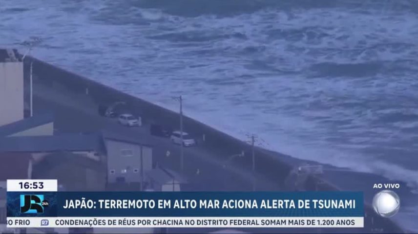 Terremoto de magnitude 7,7 atinge o Japão e provoca alerta de tsunami