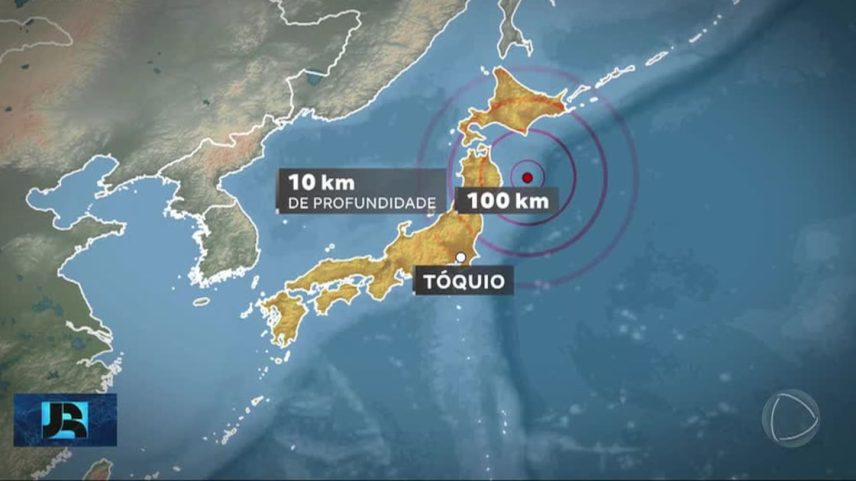 Terremoto atinge a costa do Japão e gera alertas de tsunami