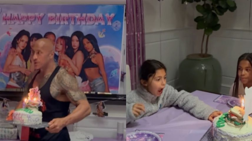 The Rock celebra aniversário da filha com festa temática do grupo 'Katseye'