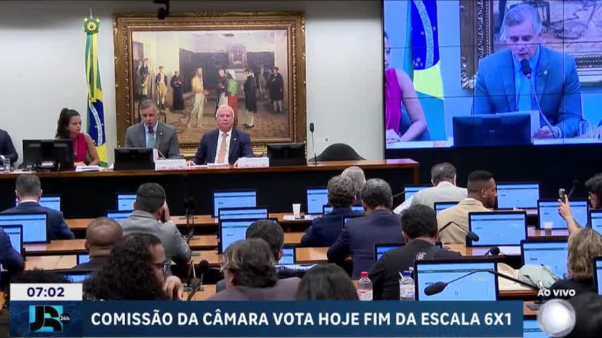 Comissão da Câmara deve votar fim da escala 6 x 1 nesta quarta (22)