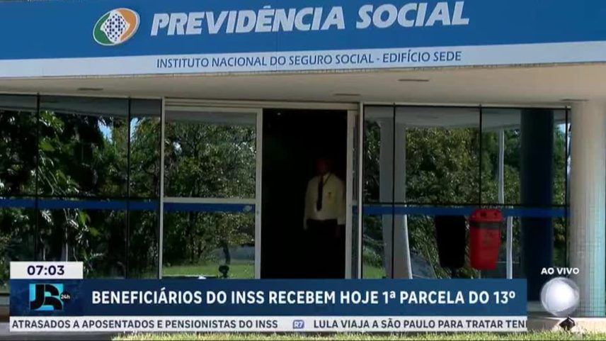 Beneficiários do INSS recebem primeira parcela do 13º salário nesta sexta (24)