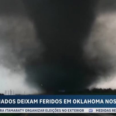 Tornados deixam feridos em Oklahoma, EUA