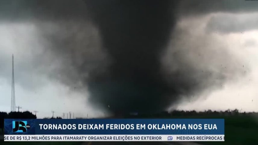 Tornados deixam feridos em Oklahoma, nos Estados Unidos