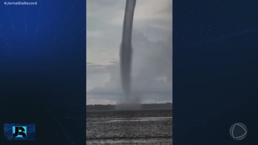 Moradores registram tromba d’água no Pará