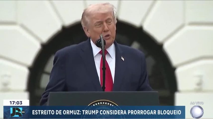 Trump considera prorrogar bloqueio no estreito de Ormuz