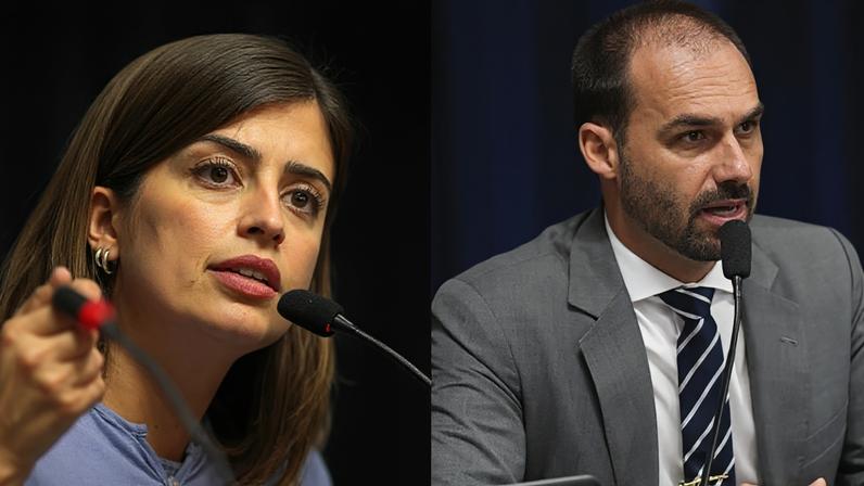 STF: Cármen Lúcia vota por condenar Eduardo Bolsonaro por difamação contra Tabata Amaral.