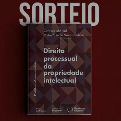 Sorteio da obra Direito Processual da Propriedade Intelectual