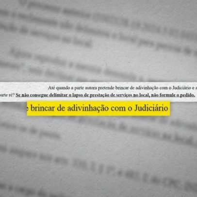 Juiz critica parte após falha e questiona até quando vai brincar de adivinhação