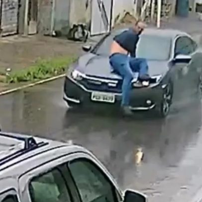 Advogada nega entregar veículo à Justiça e foge com homem agarrado no capô