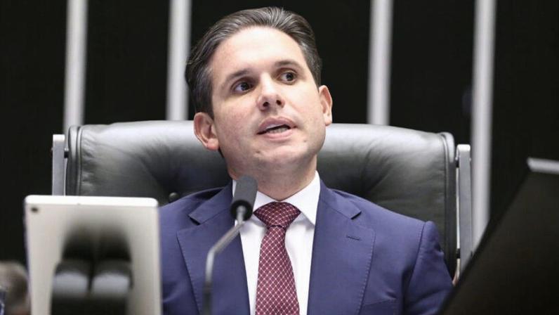 Na imagem, o presidente da Câmara dos Deputados, Hugo Motta (Republicanos-PB)