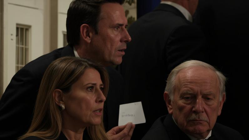 O ilusionista Oz Pearlman realizava um truque de cartas para o presidente Donald Trump e a primeira-dama Melania Trump no momento dos disparos