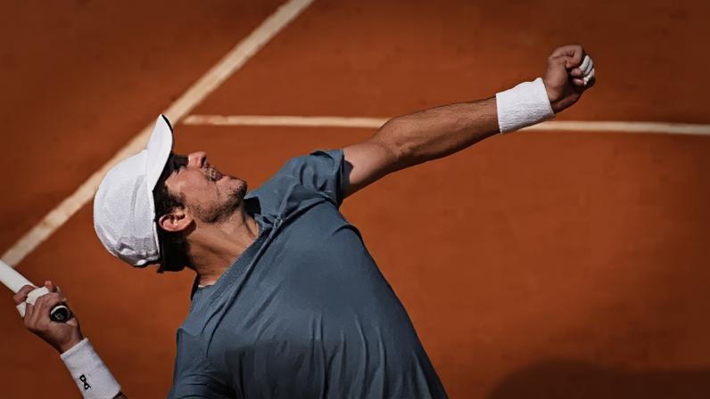 João Fonseca na derrota para Zverev em Monte Carlo (Foto: Corinne Dubreuil/ ATP)