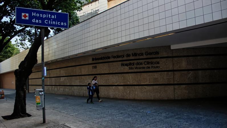 Hospital das Clínicas da UFMG fica na região hospitalar de Belo Horizonte