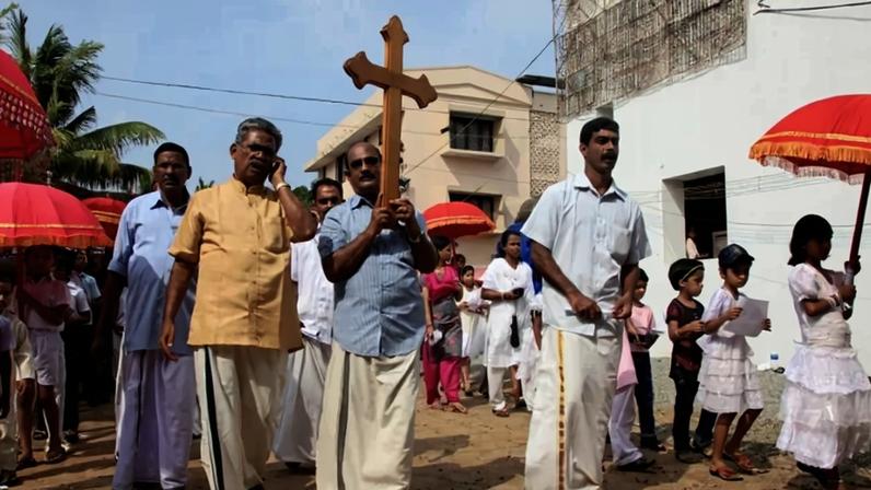 Cristãos na Índia (Foto: ICC)
