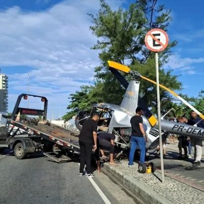 Cenipa investiga queda de helicóptero no mar da Barra da Tijuca, RJ