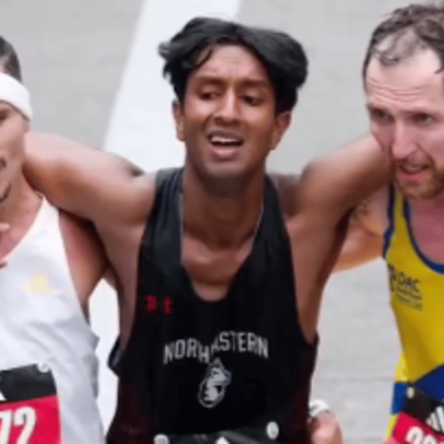 Brasileiro se torna herói na reta final da Maratona de Boston