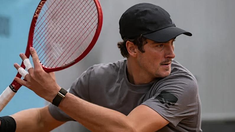 João Fonseca em treino no Masters 1000 de Madri (Reprodução)