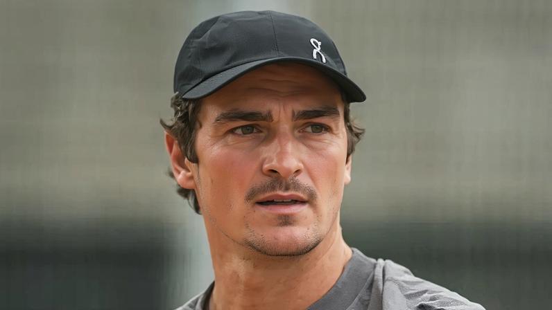 João Fonseca em treino no Masters 1000 de Madri (Foto: Divulgação/ATP)