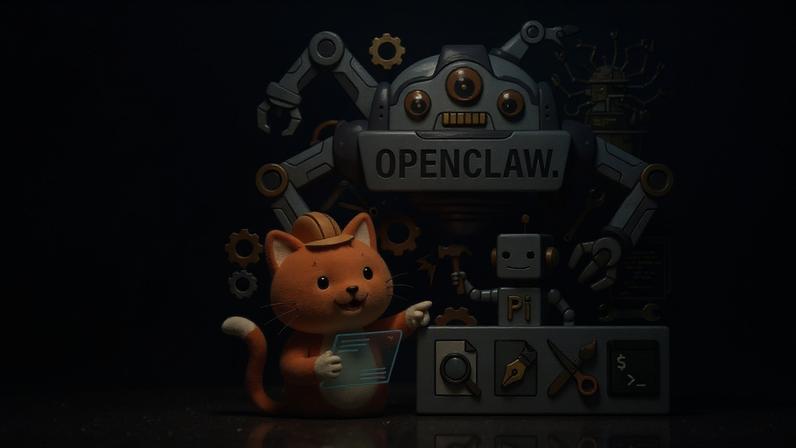 PLUS: OpenClaw's secret is a 4-tool coding agent named Pi