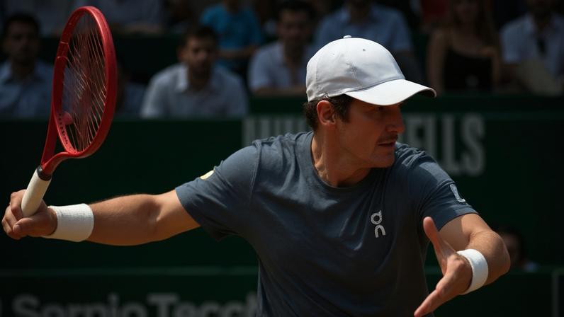 João Fonseca na derrota para Zverev em Monte Carlo (Reprodução)