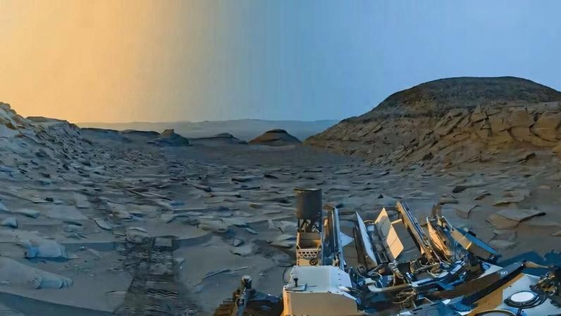O rover Curiosity percorreu regiões da Cratera Gale para identificar os elementos presentes na superfície marciana — Foto: NASA/JPL-Caltech