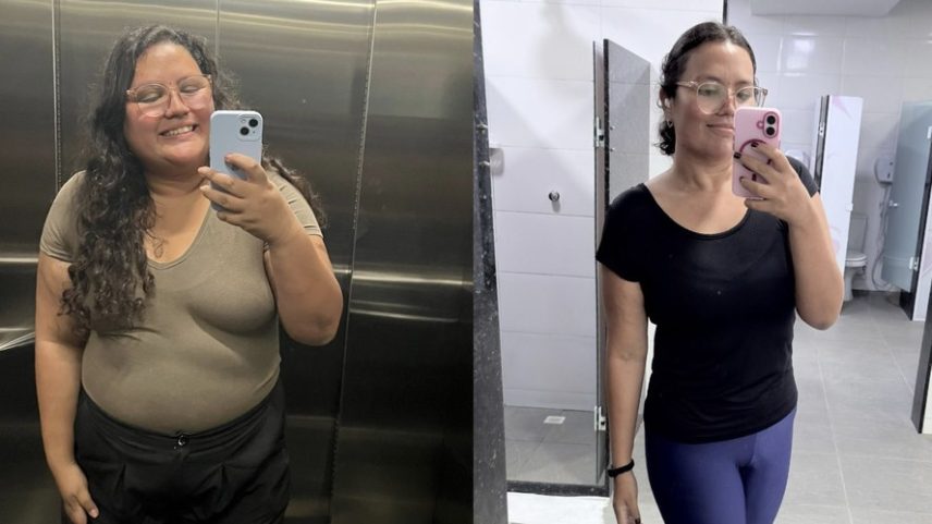 Mariana emagreceu 42 quilos com a bariátrica — Foto: Arquivo pessoal
