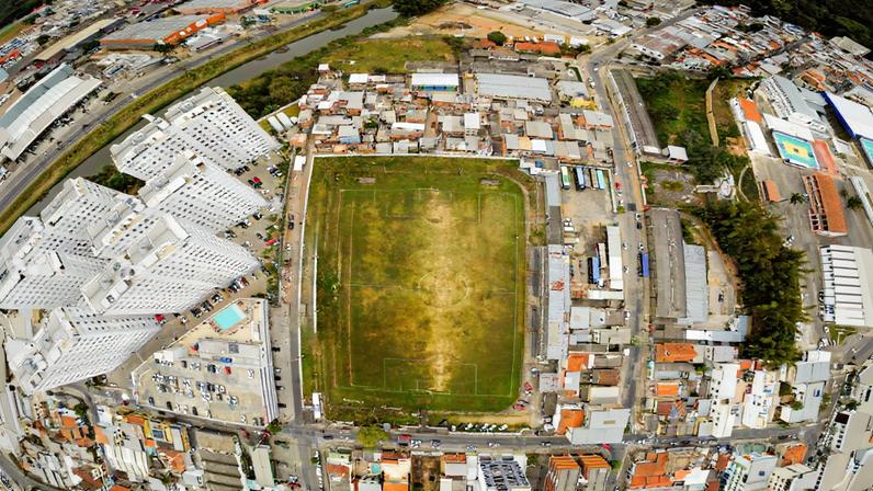 Estádio Salles Oliveira será vendido para que tupi dê sequência ao regime de Recuperação Judicial — Foto: Marcelo Costa/Coast FC/Tupi Foot Ball Club