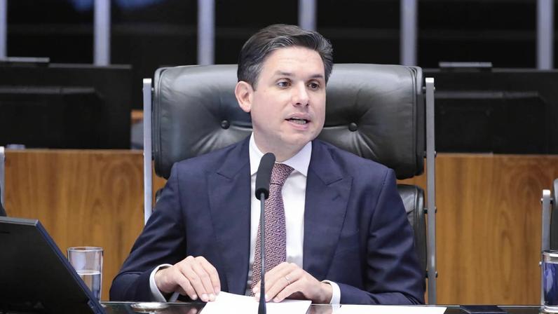 O presidente da Câmara dos Deputados, Hugo Motta (Republicanos-PB), durante sessão solene. Foto: Bruno Spada /Câmara dos Deputados