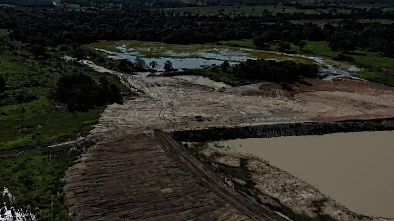 imagem colorida garimpo ilegal fazenda cidade de goias