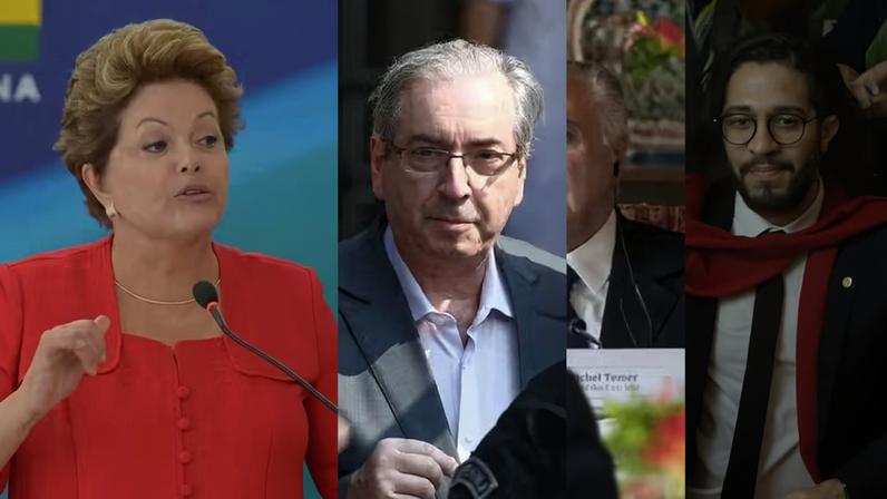 Dilma Rousseff, Eduardo Cunha, Michel Temer e Jean Willys estão entre personagens do impeachment da ex-presidente