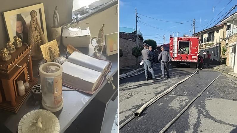 Casa dos pais de MC Gui pega fogo em São Paulo