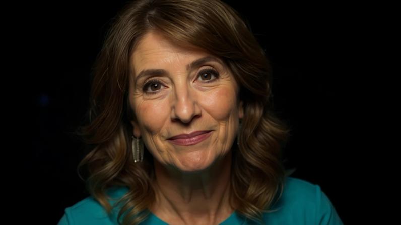 Simone Queiroz, apresentadora do SBT