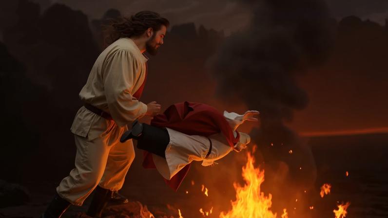 Vídeo foi uma resposta a outra postagem de Trump, que o mostrava caracterizado como Jesus Cristo (Foto: Reprodução/X/Conta da Embaixada do Irã no Tajiquistão)