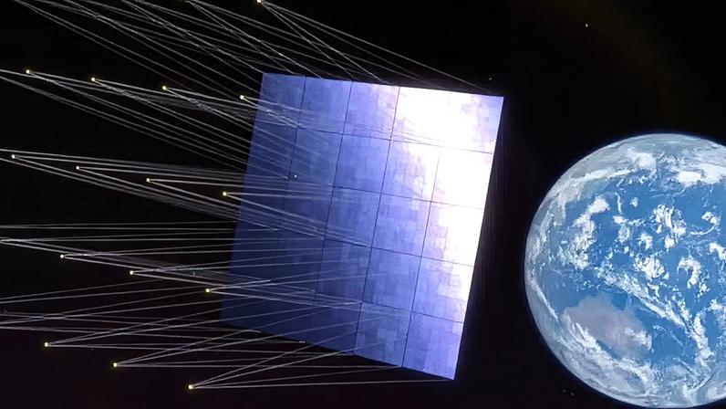 Japão planeja colocar no espaço um painel solar de 2,5 quilômetros quadrados — Foto: Reprodução: Nikkei Asia