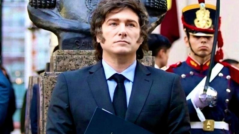 Javier Milei em foto publicada no seu perfil no X