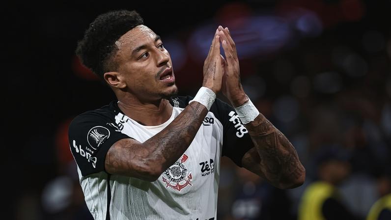 Jesse Lingard, jogador do Corinthians, durante partida contra o Peñarol, na Copa Libertadores
