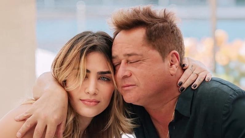 Jéssica Costa com o pai, Leonardo