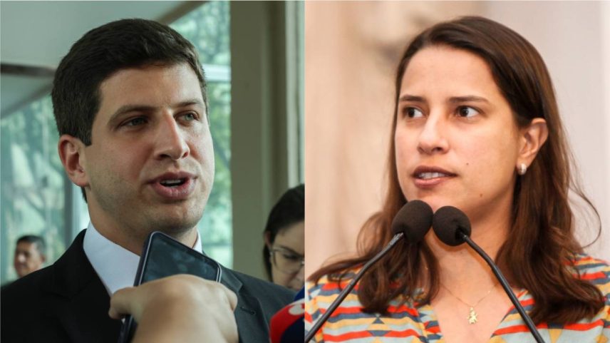 Ex-prefeito do Recife, João Campos (PSD), e a governadora de Pernambuco, Raquel Lyra (PSD)