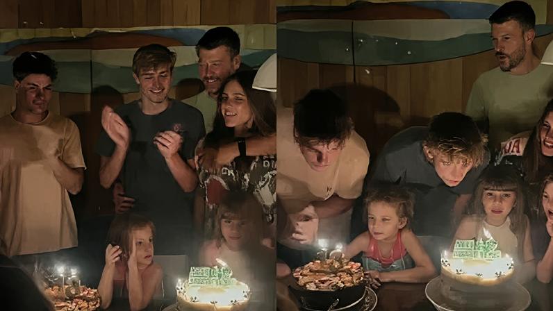 João e Francisco Hilbert comemoraram aniversário com Fernanda Lima e Rodrigo Hilbert