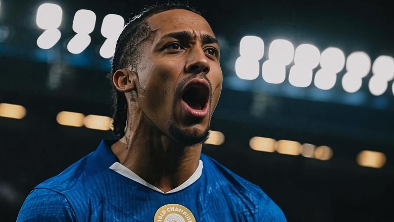 João Pedro celebra gol do Chelsea sobre o Leeds em jogo do Campeonato Inglês