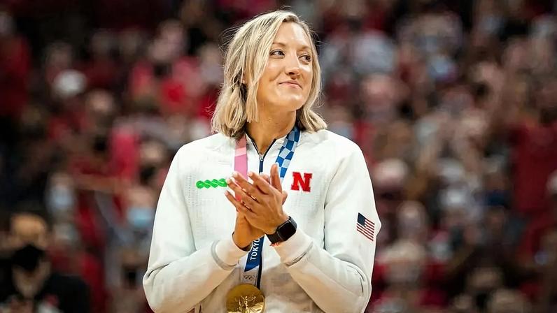 Jordan Larson, ouro e MVP nos Jogos Olímpicos de Tóquio 2020 (Foto: Reprodução)