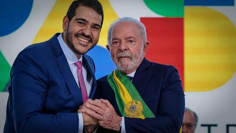 Presidente da República, Luiz Inácio Lula da Silva, durante posse de Jorge Rodrigo Messias como Advogado-Geral da União