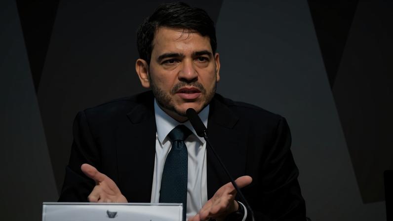 Jorge Messias durante sabatina no Senado para o STF | Carlos Moura/Agência Senado