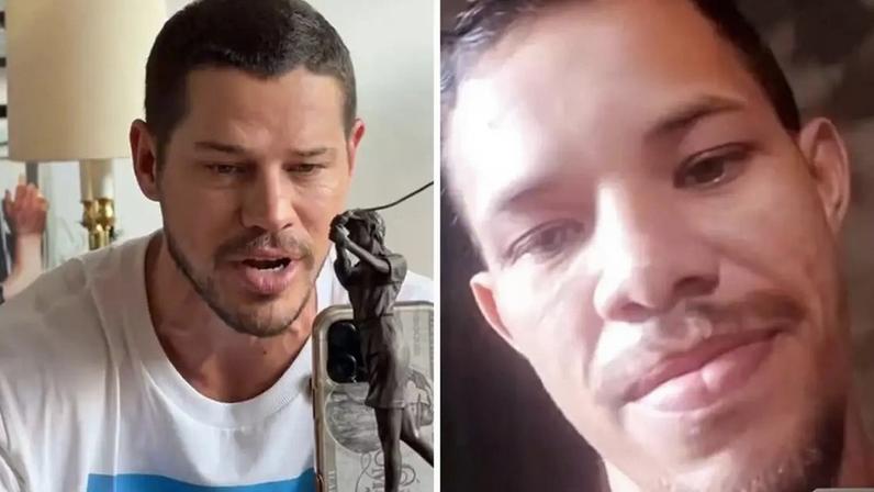 Ator e Lorran Galdino conversaram após vídeo viralizar nas redes sociais