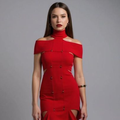 Juliette Freire usa dress de Alexander McQueen na nova temporada do Saia Justa