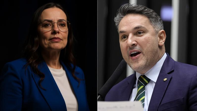 Juliana Brizola (PDT) e Luciano Zucco (PL) | Montagem: Reprodução/Redes sociais e Mário Agra/Câmara dos Deputados