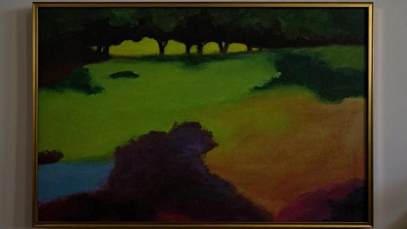 A counterfeit work purportedly by Richard Mayhew that was sold for $160,000.