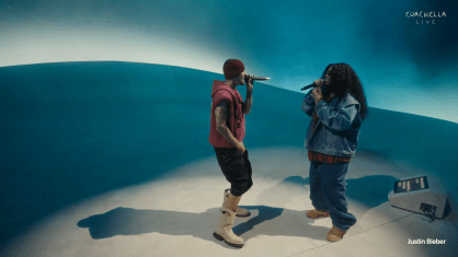Justin Bieber cantou "Snooze" com SZA no Coachella