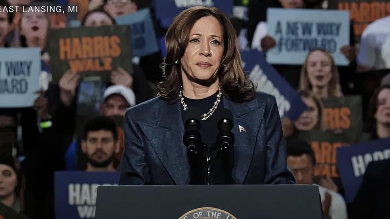 "Todos devemos nos posicionar contra isso e nos opor ao financiamento desta guerra ilegal por escolha própria", afirmou Kamala Harris